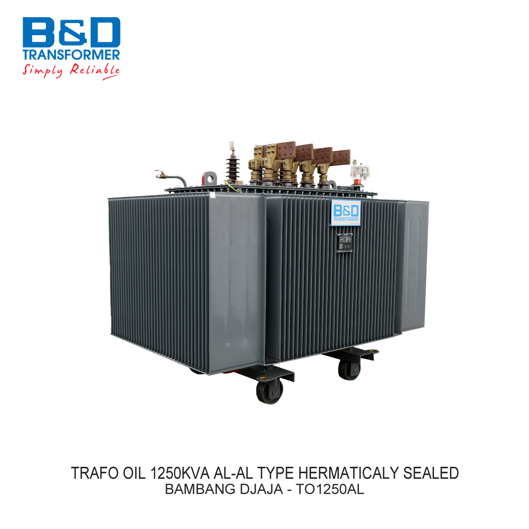 TRAFO OIL 1250KVA AL-AL TYPE HERMATICALY SEALED B&D