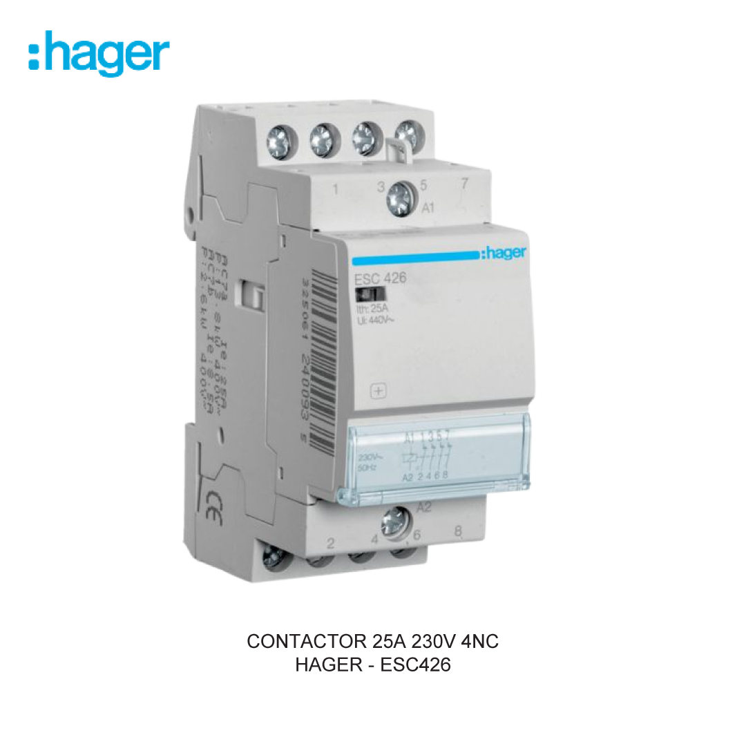 CONTACTOR 25A 230V 4NC