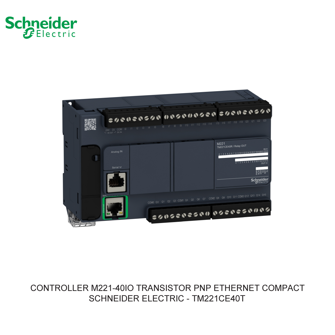 CONTROLLER M221-40IO TRANSISTOR PNP ETHERNET COMPACT