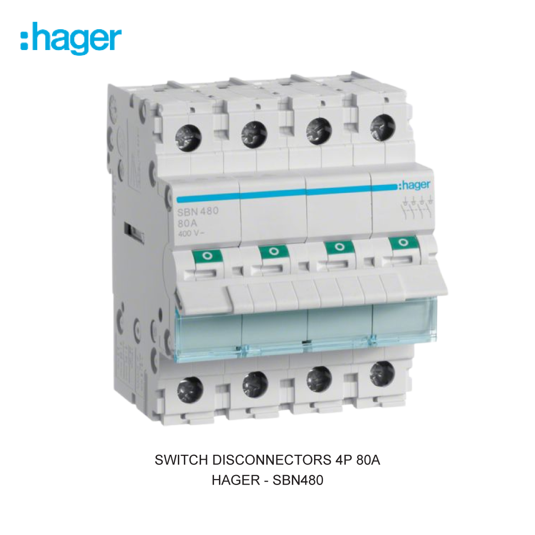 SWITCH DISCONNECTORS 4P 80A