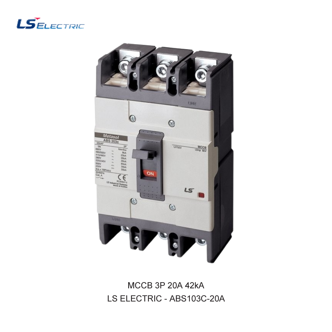 MCCB 3P 20A 42kA