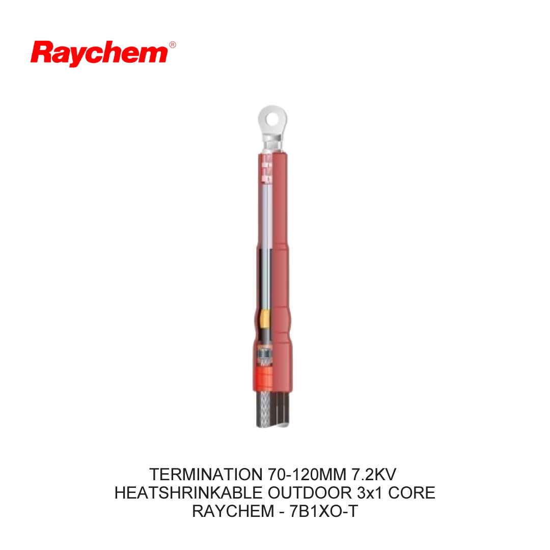TERMINATION 70-120MM 7.2KV HEATSHRINKABLE OUTDOOR 3x1 CORE