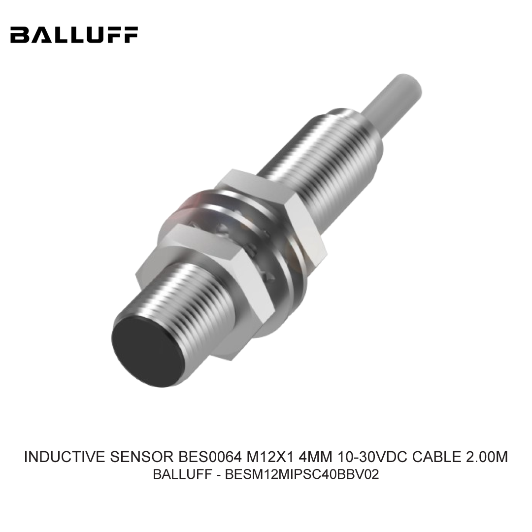 INDUCTIVE SENSOR BES0064 M12X1 4MM 10-30VDC CABLE 2.00M