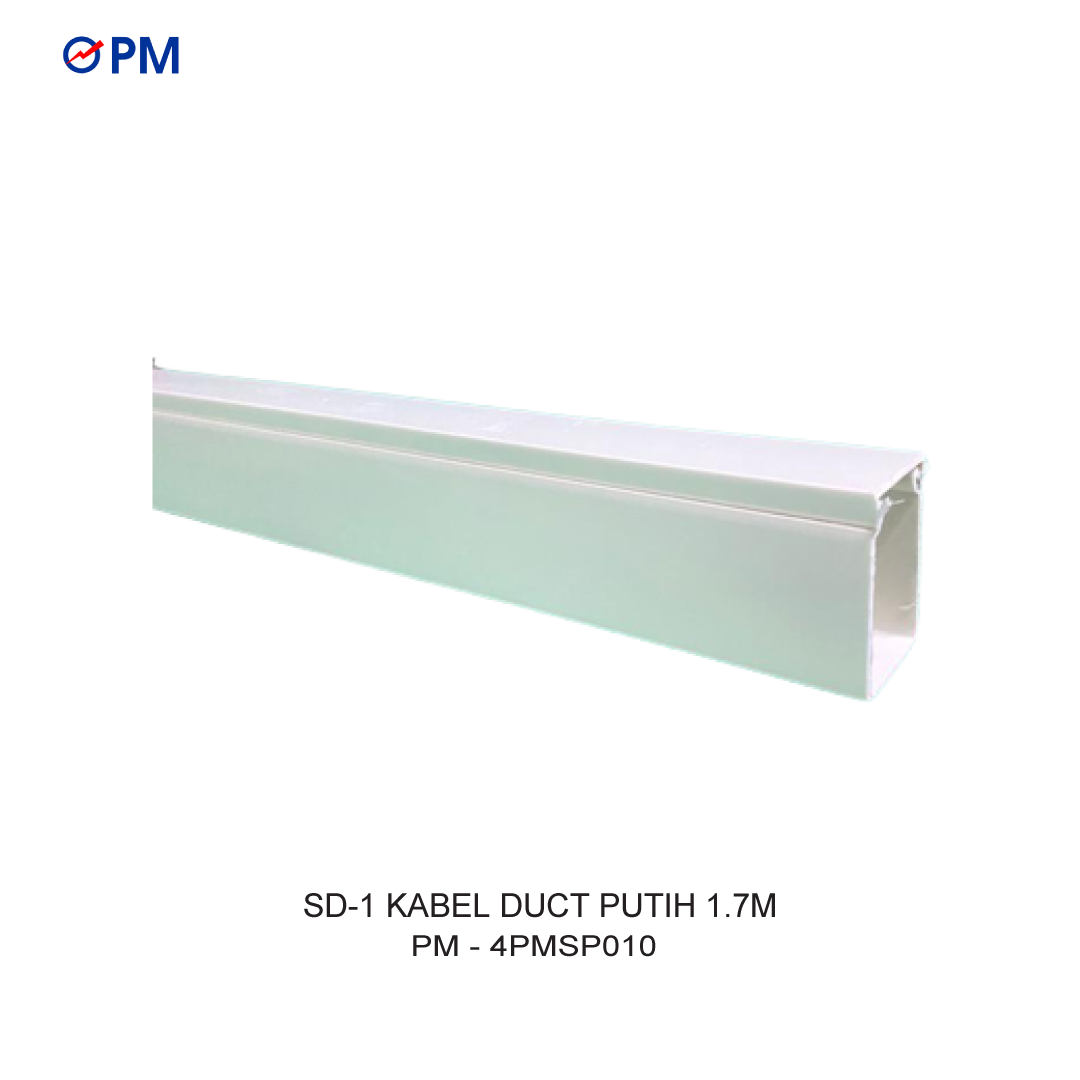 SD-1 CABLE DUCT WHITE 1.7M (Harga 1 Dus = 36 Batang)