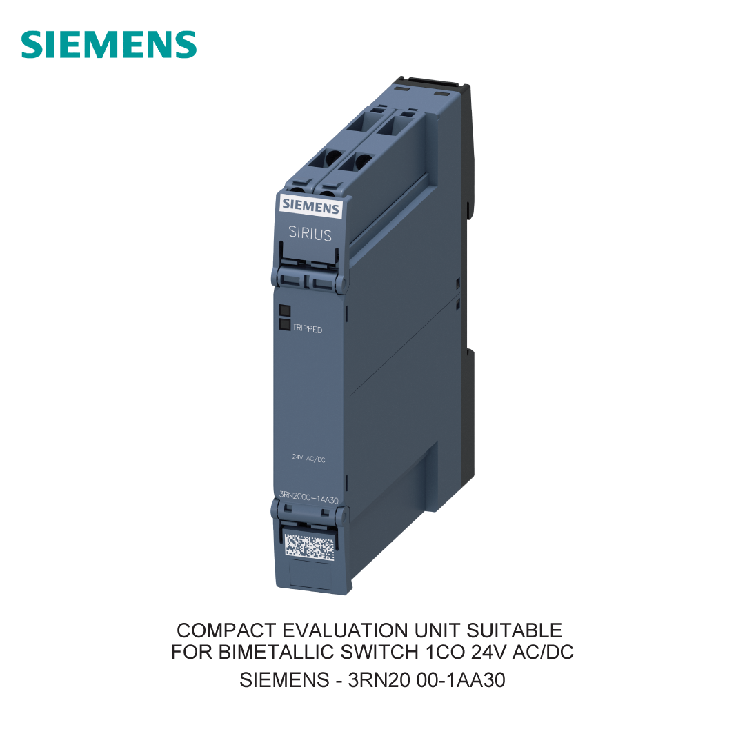 COMPACT EVALUATION UNIT SUITABLE FOR BIMETALLIC SWITCH 1CO 24V AC/DC