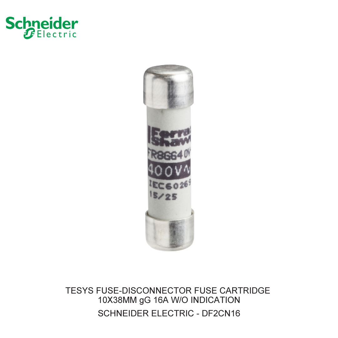 TESYS FUSE-DISCONNECTOR FUSE CARTRIDGE 10X38MM gG 16A W/O INDICATION (1 BOX = 10 PCS)