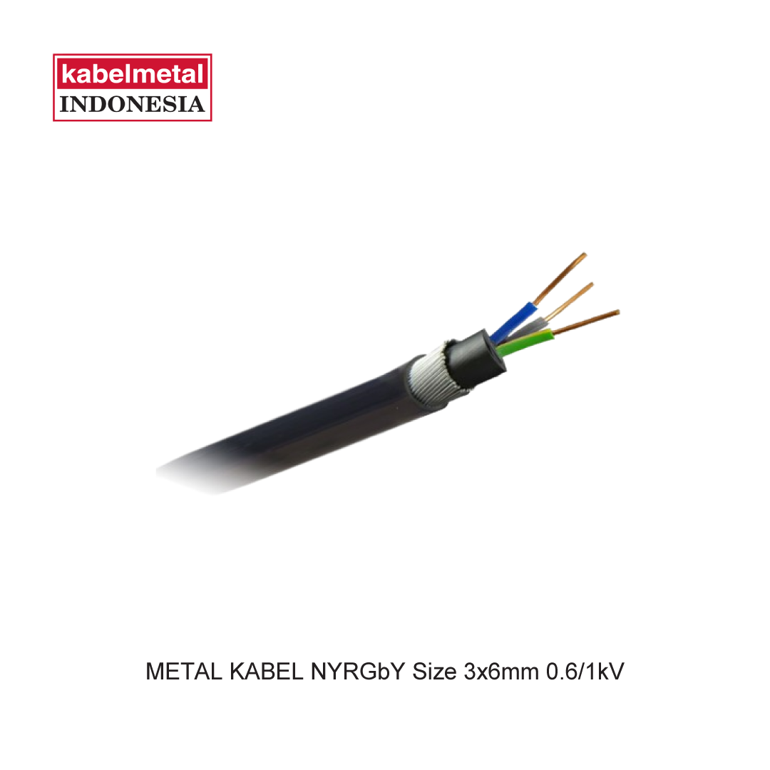 METAL CABLE NYRGbY Size 3x6mm 0.6/1kV