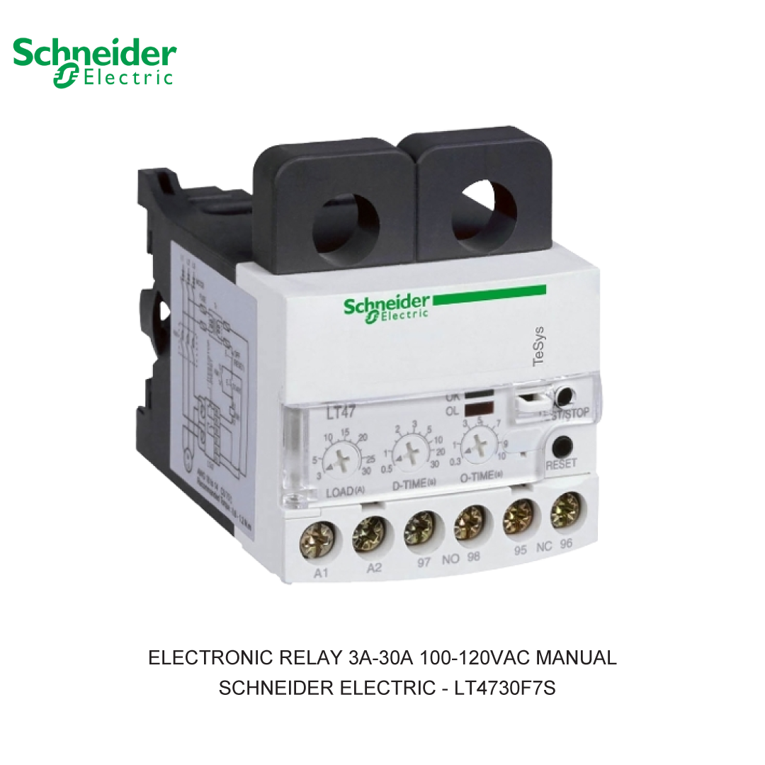 ELECTRONIC RELAY 3A-30A 100-120VAC MANUAL
