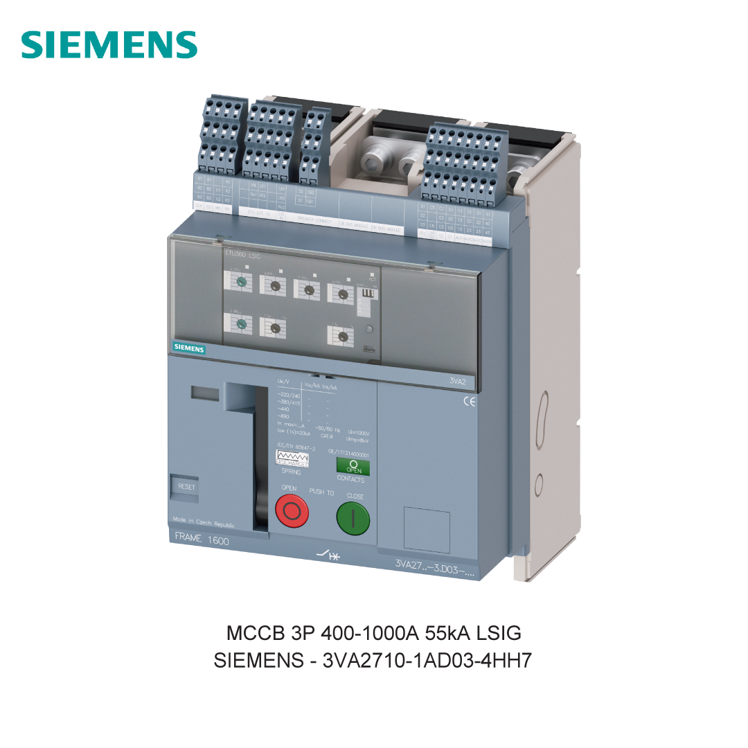 MCCB 3P 400-1000A 55kA LSIG