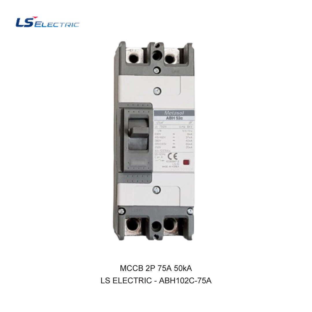 MCCB 2P 75A 50kA