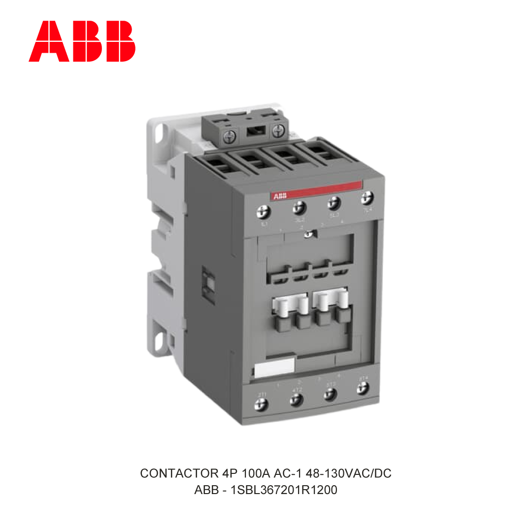 CONTACTOR 4P 100A AC-1 48-130V AC/DC