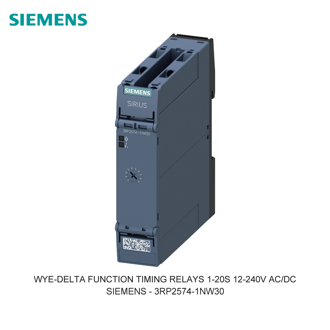 WYE-DELTA FUNCTION TIMING RELAYS 1-20S 12-240V AC/DC
