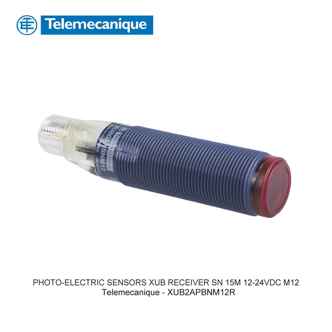 PHOTO-ELECTRIC SENSORS XUB RECEIVER SN 15M 12-24VDC M12
