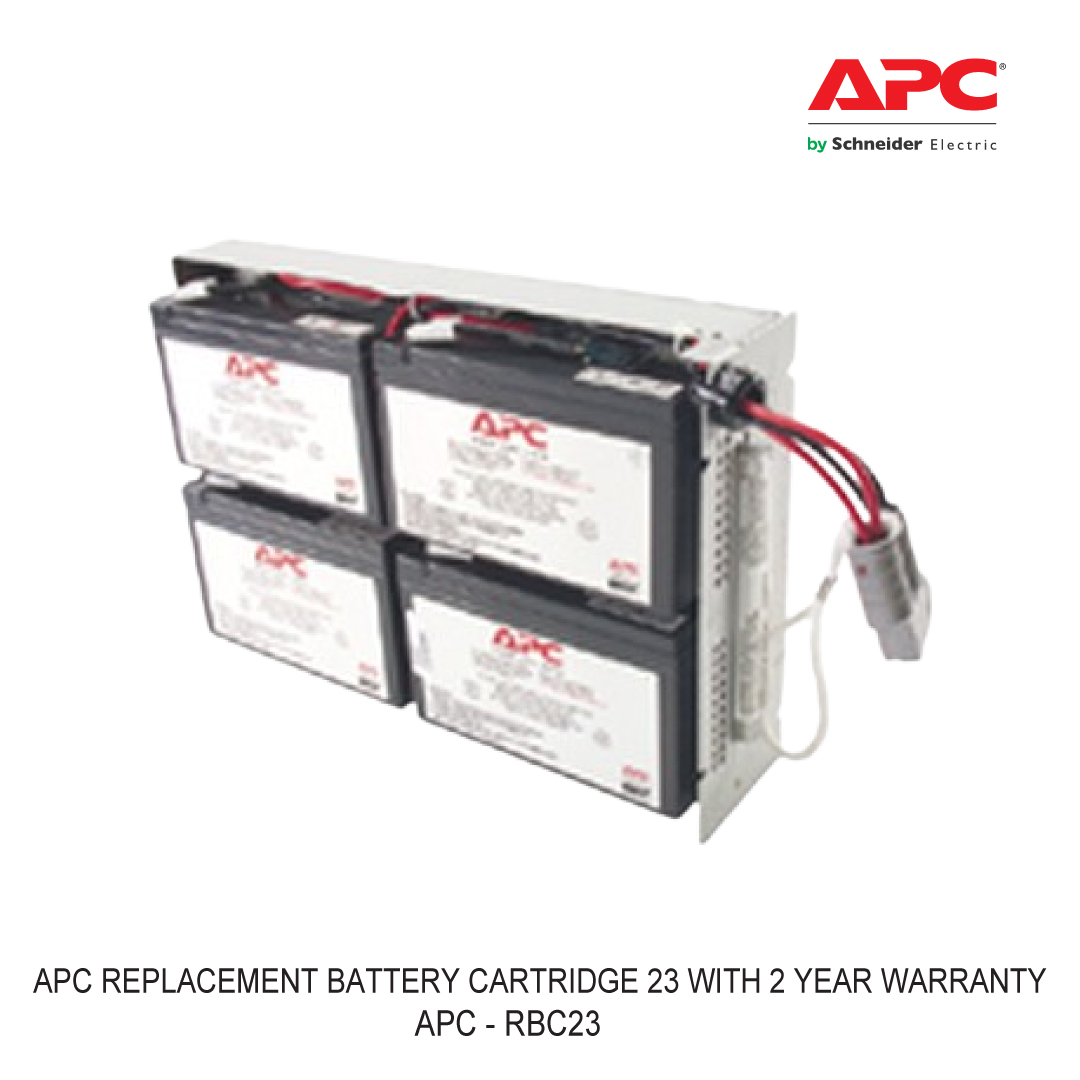 APC REPLACEMENT BATTERY CARTRIDGE 23 WITH 2 YEAR WARRANTY