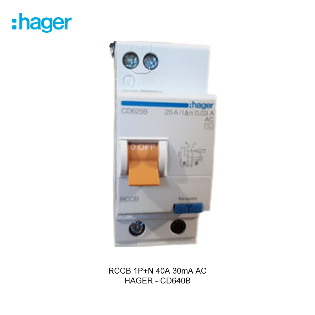 RCCB 1P+N 40A 30mA AC