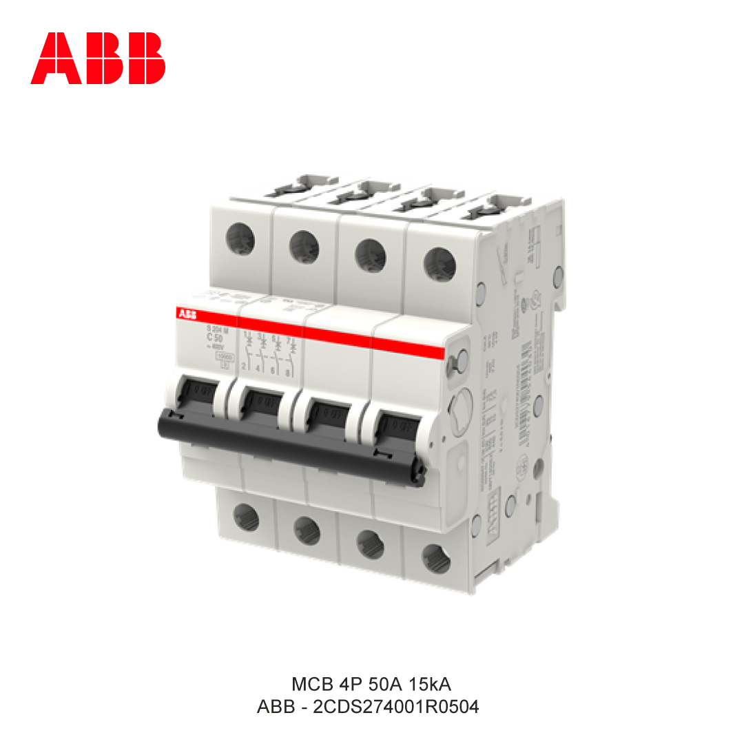 MCB 4P 50A 15kA CURVA C