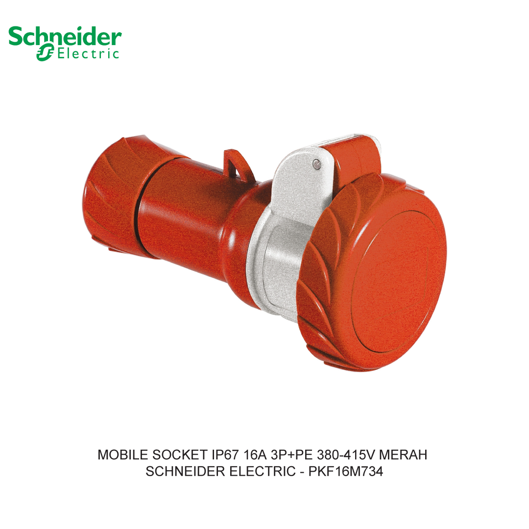 MOBILE SOCKET IP67 16A 3P+PE 380-415V MERAH