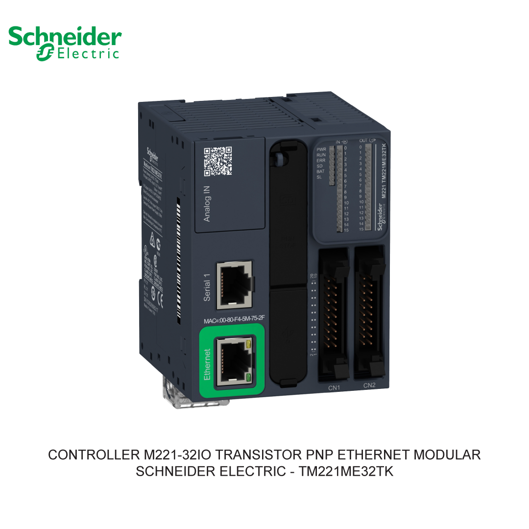 CONTROLLER M221-32IO TRANSISTOR PNP ETHERNET MODULAR