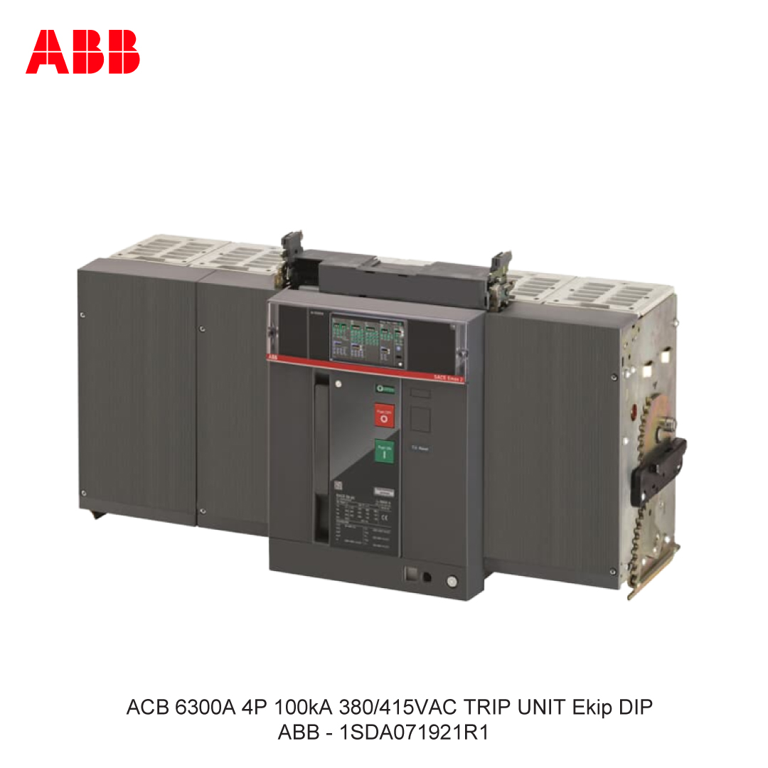 ACB 6300A 4P 100kA 380/415VAC TRIP UNIT Ekip DIP ABB