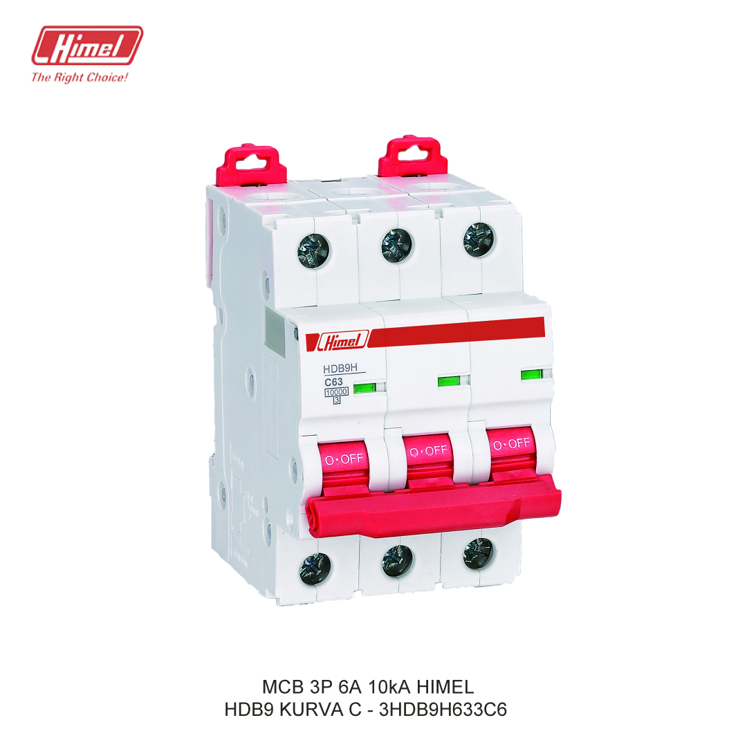 MCB HIMEL HDB9-63 C 3P 6A 10kA