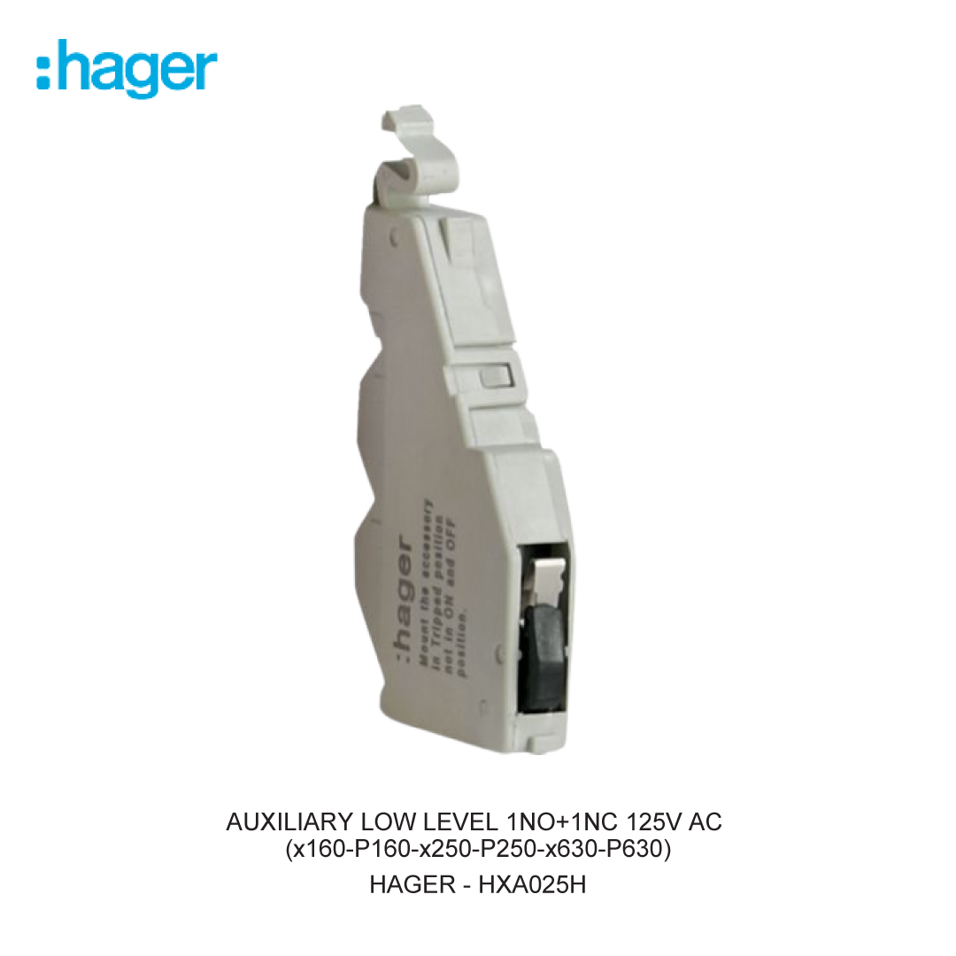 AUXILIARY LOW LEVEL 1NO+1NC 125V AC (x160-P160-x250-P250-x630-P630)