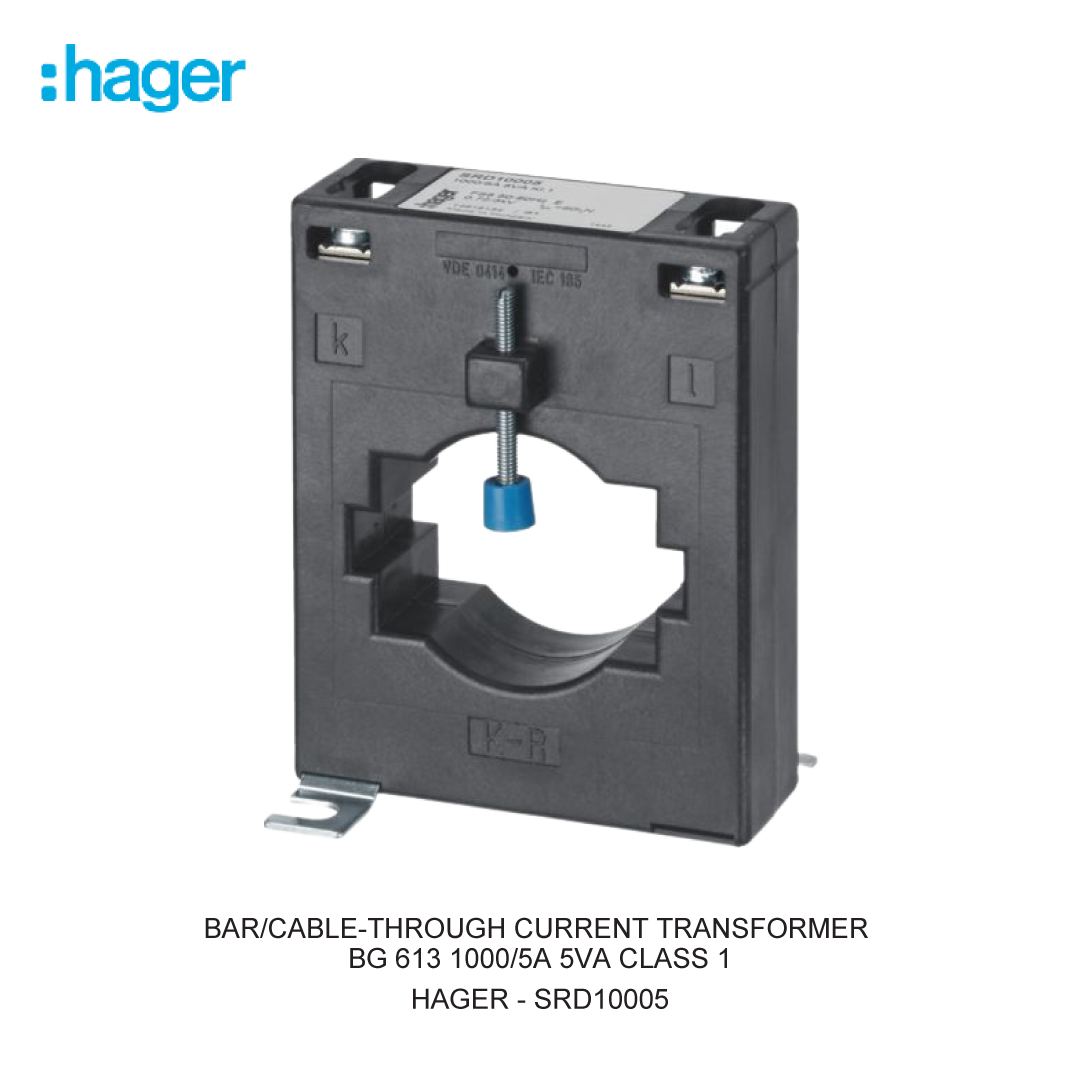 BAR/CABLE-THROUGH CURRENT TRANSFORMER BG 613 1000/5A 5VA CLASS 1