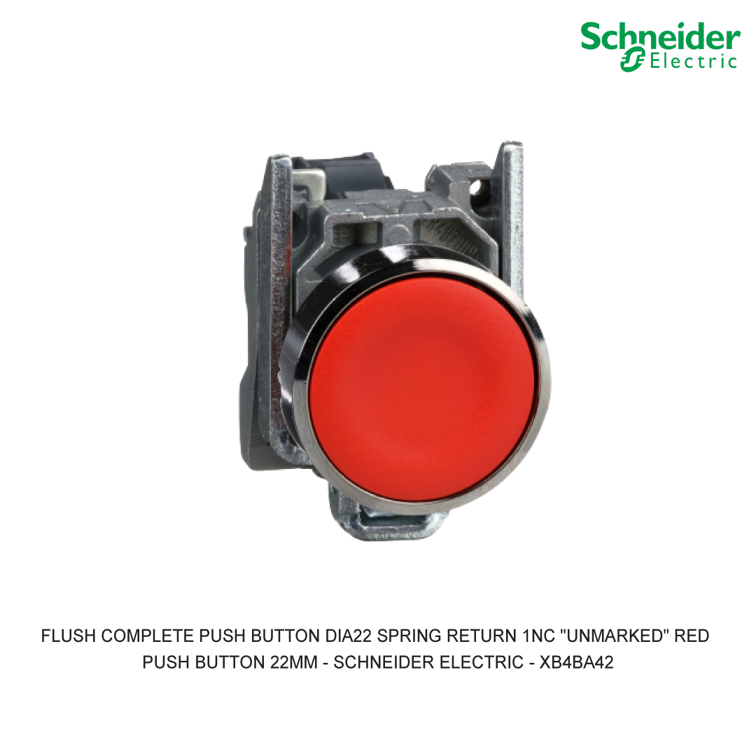 FLUSH COMPLETE PUSH BUTTON DIA22 SPRING RETURN 1NC