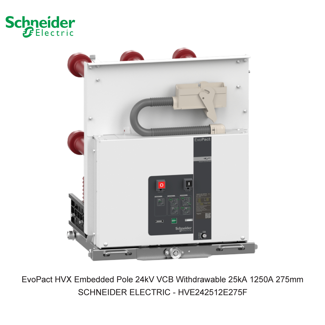 EvoPact HVX Embedded Pole 24kV VCB Withdrawable 25kA 1250A 275mm