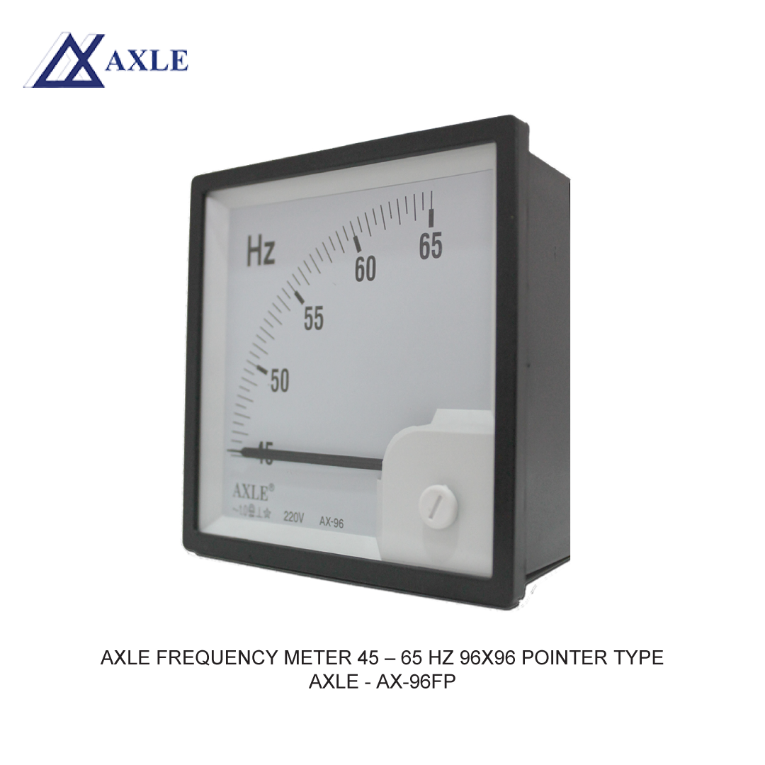 AXLE FREQUENCY METER 45 - 65 HZ 96X96 POINTER TYPE