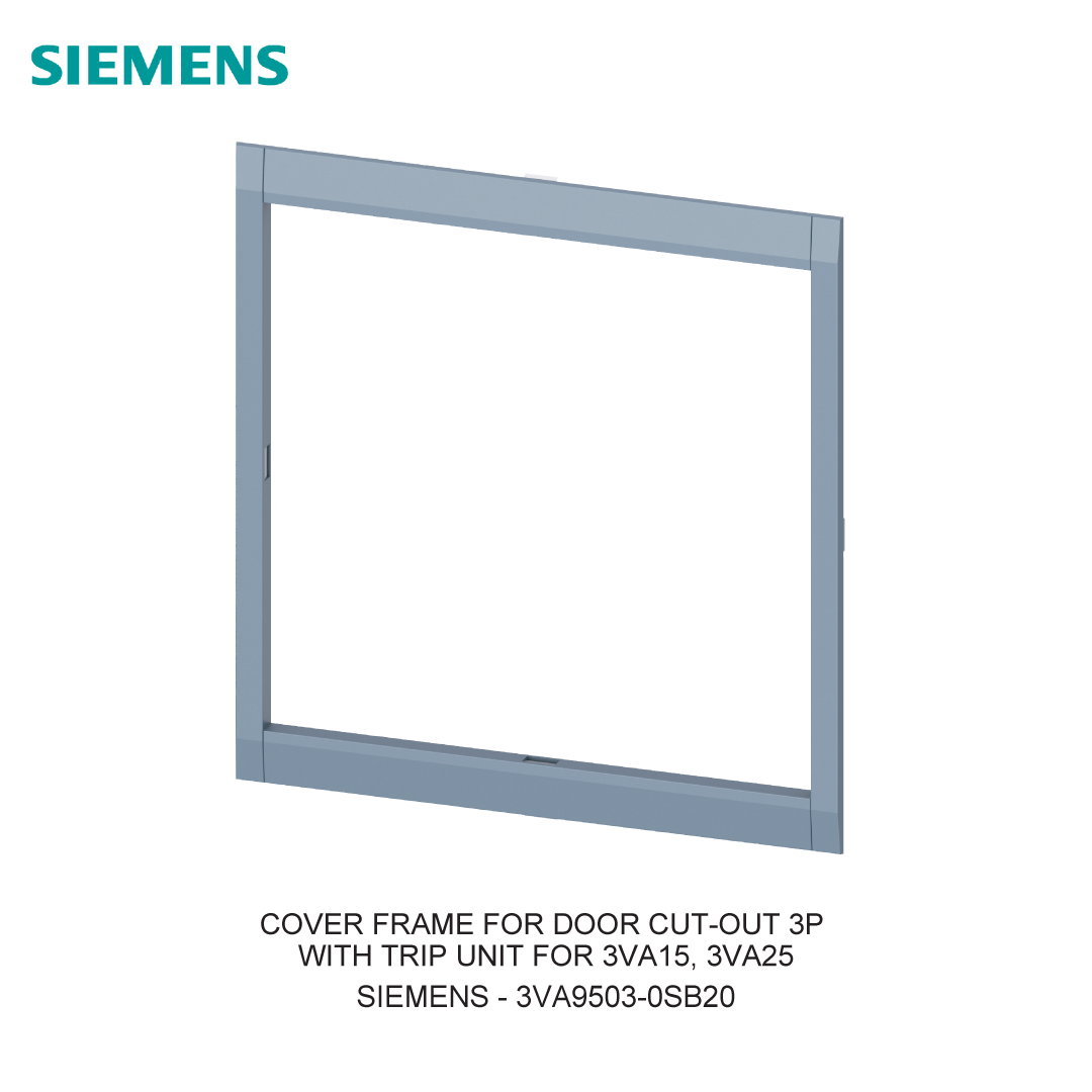 COVER FRAME FOR DOOR CUT-OUT 3P WITH TRIP UNIT FOR 3VA15, 3VA25