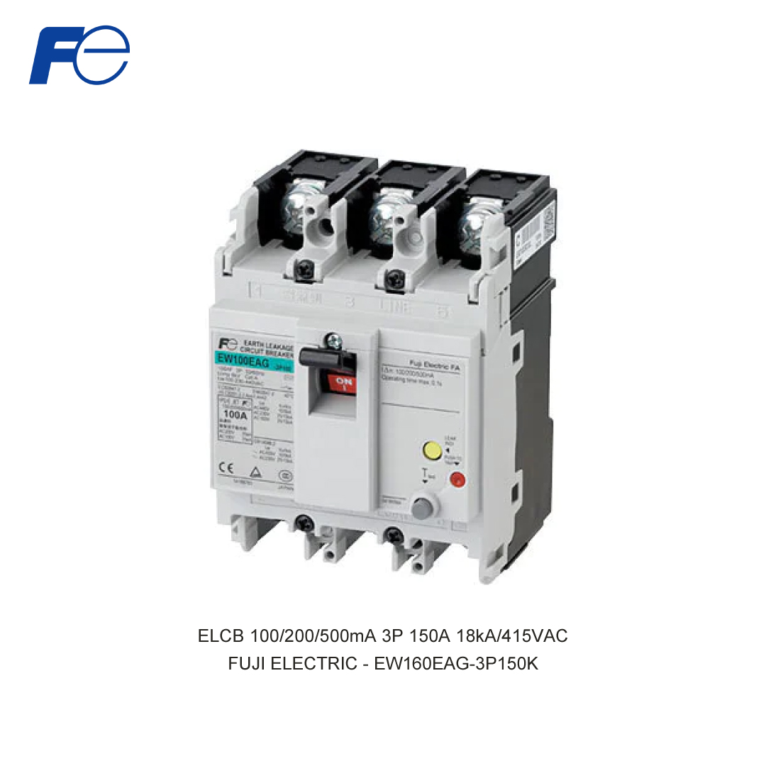 ELCB 100/200/500mA 3P 150A 18kA/415VAC