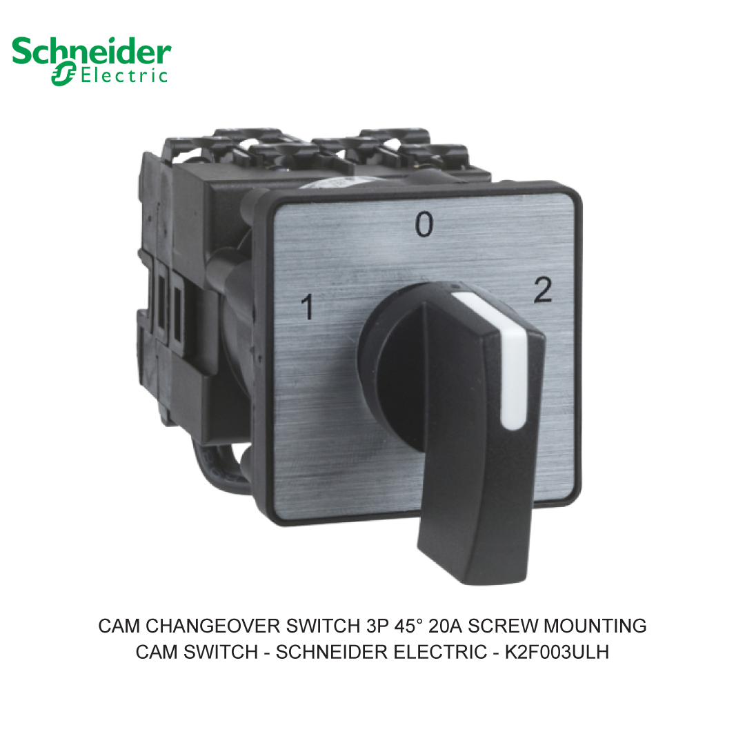 CAM CHANGEOVER SWITCH 3P 45° 20A SCREW MOUNTING