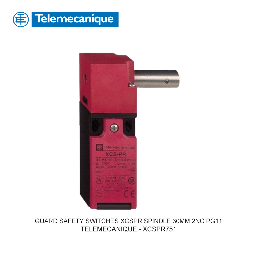 GUARD SAFETY SWITCHES XCSPR SPINDLE 30MM 2NC PG11