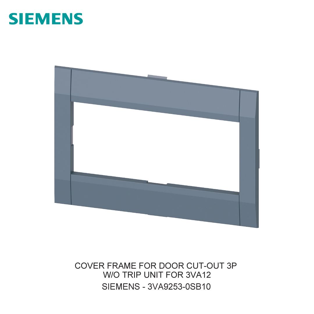 COVER FRAME FOR DOOR CUT-OUT 3P W/O TRIP UNIT FOR 3VA12