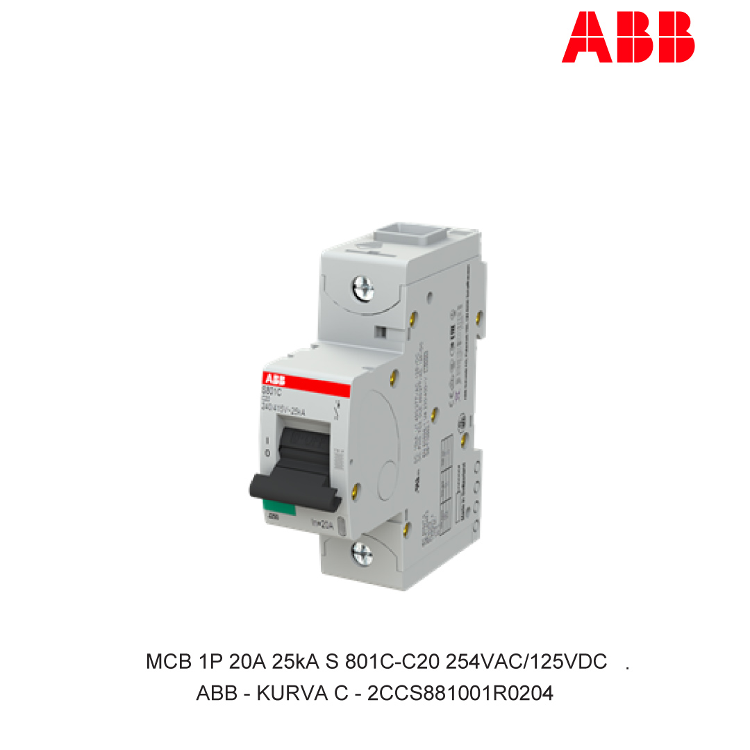 MCB 1P 20A 25kA KURVA C