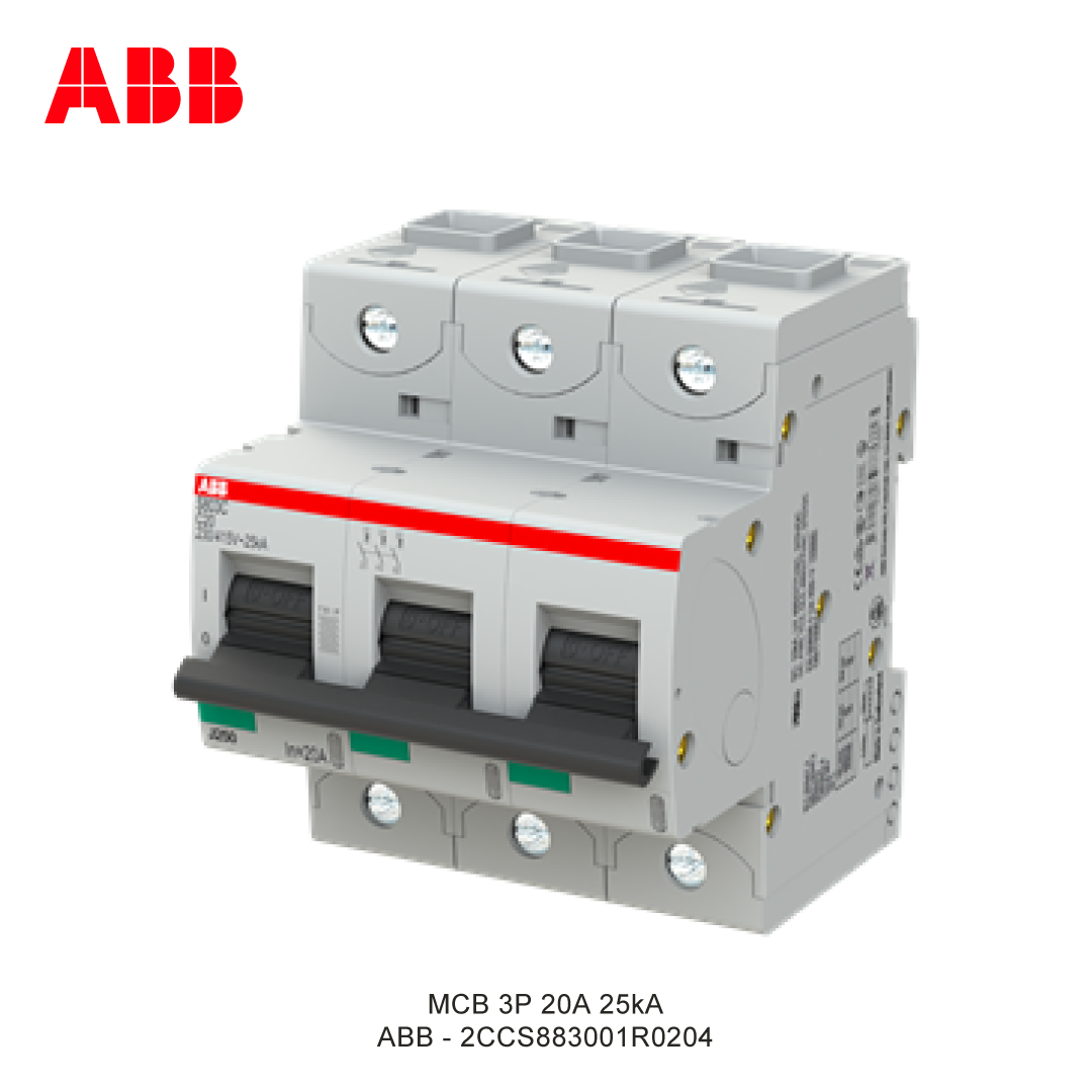 MCB 3P 20A 25kA CURVA C