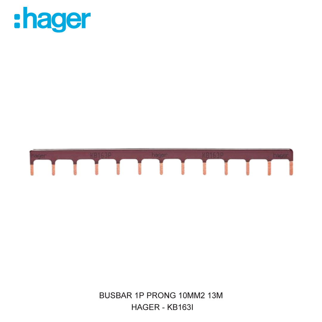BUSBAR 1P PRONG 10MM2 13M