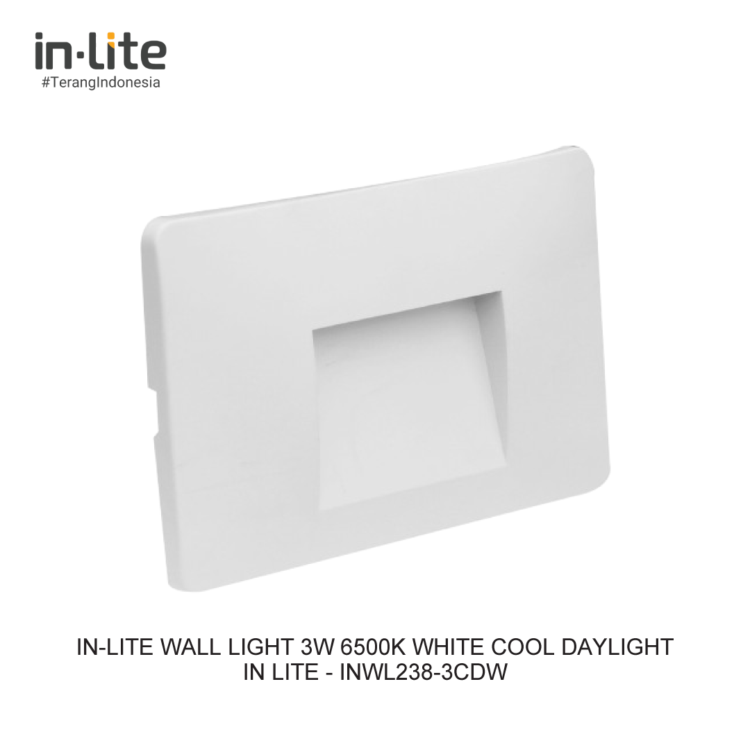IN-LITE WALL LIGHT 3W 6500K WHITE