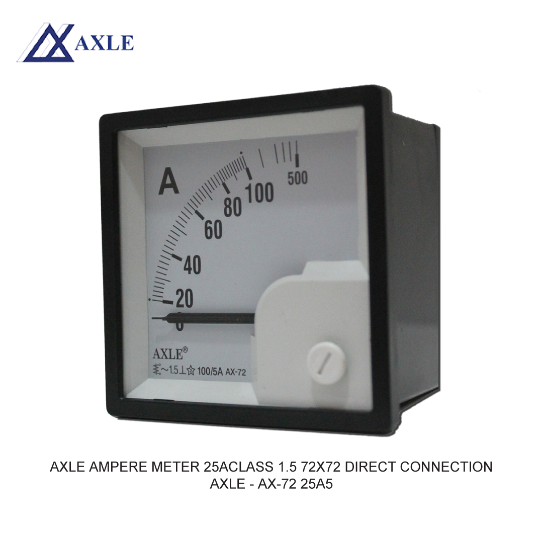 AXLE AMPERE METER 25ACLASS 1.5 72X72 DIRECT CONNECTION
