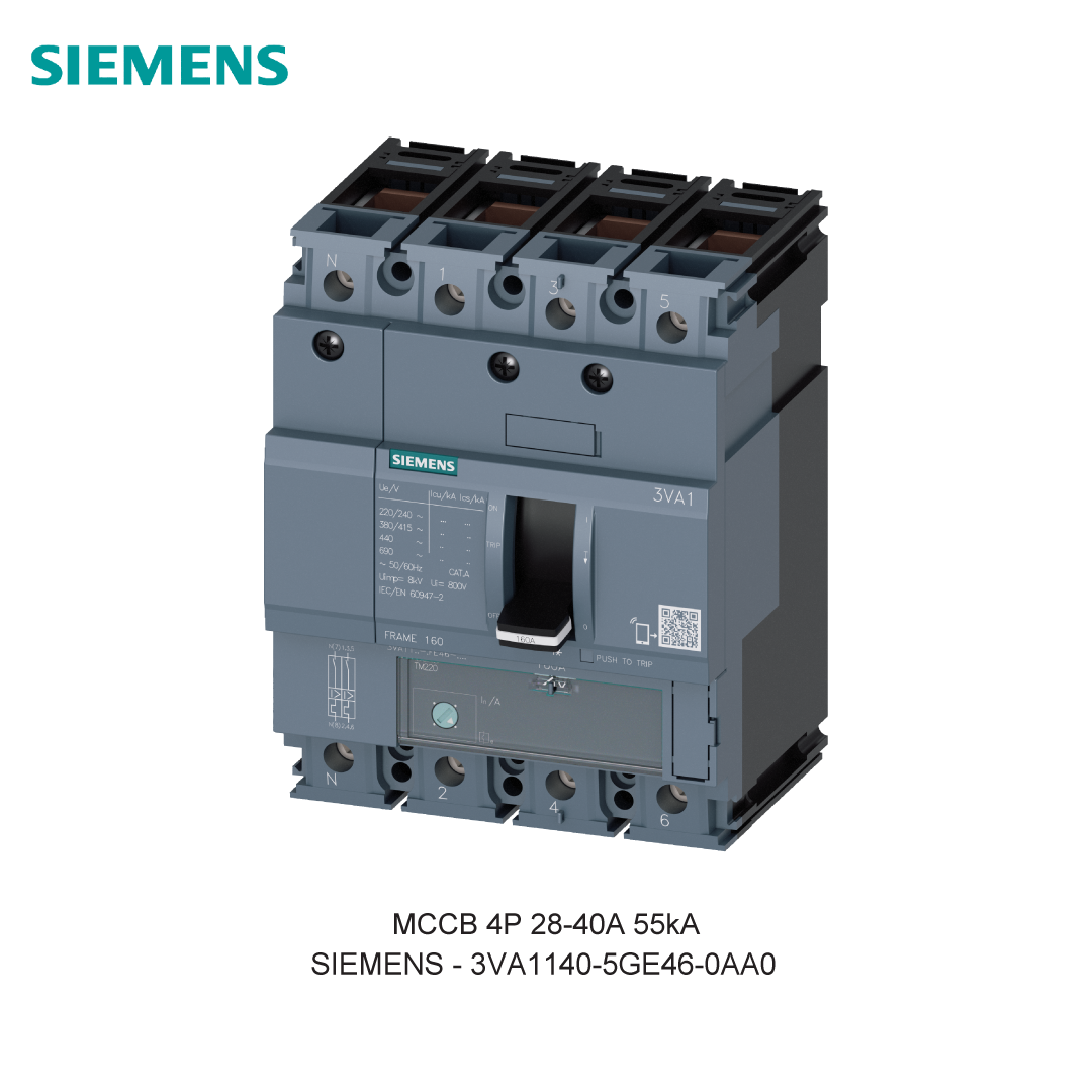 MCCB 4P 28-40A 55kA