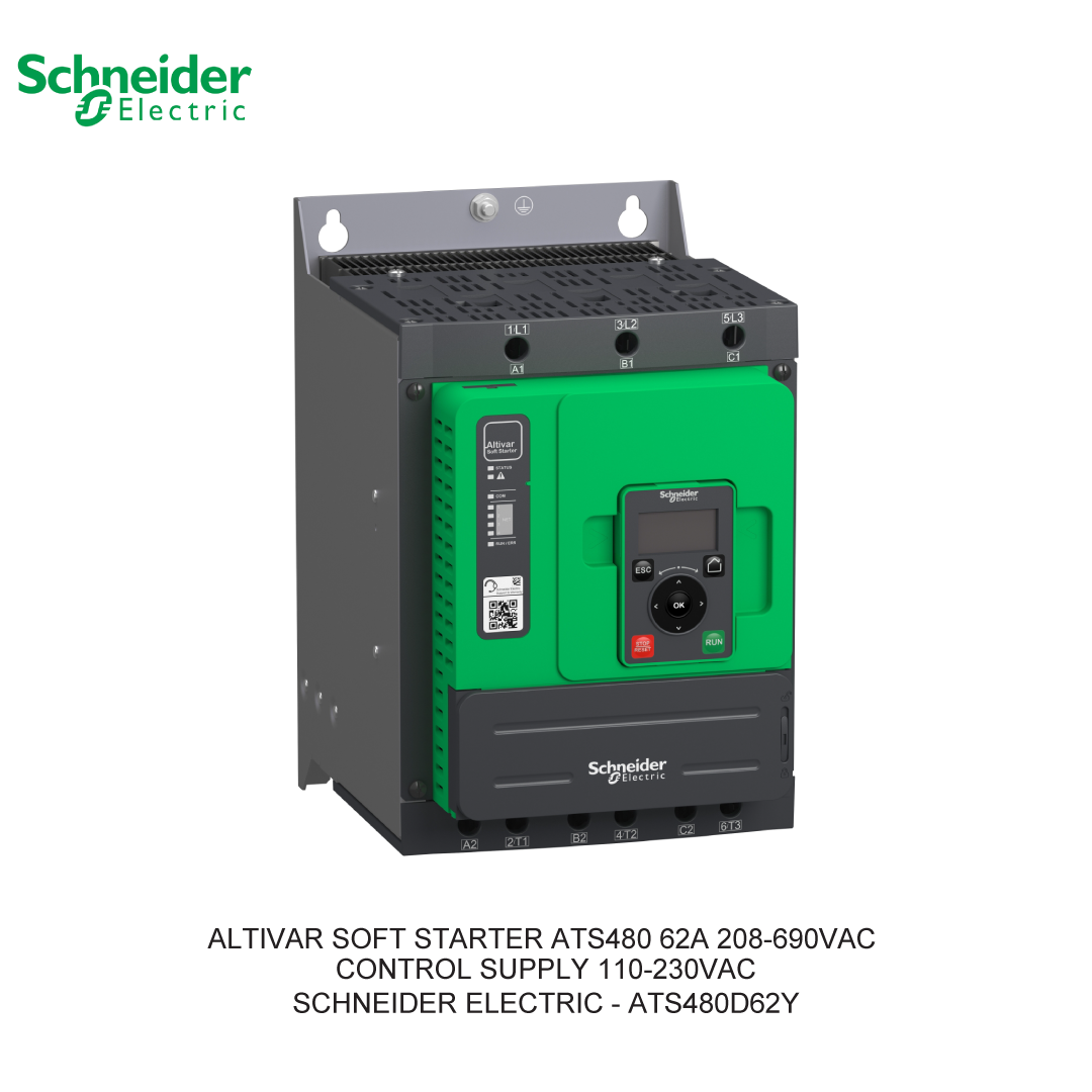 ALTIVAR SOFT STARTER ATS480 62A 208-690VAC CONTROL SUPPLY 110-230VAC