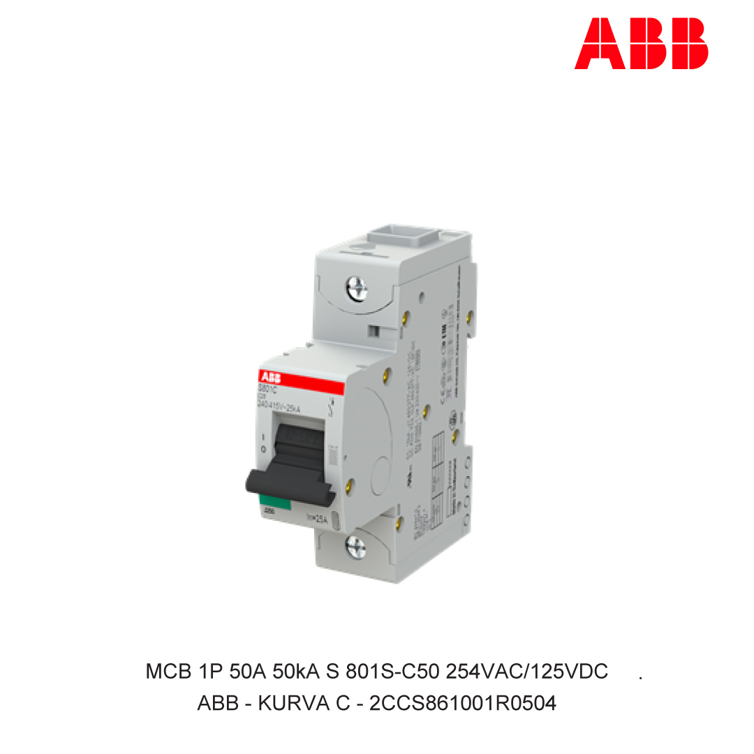 MCB 1P 50A 50kA KURVA C
