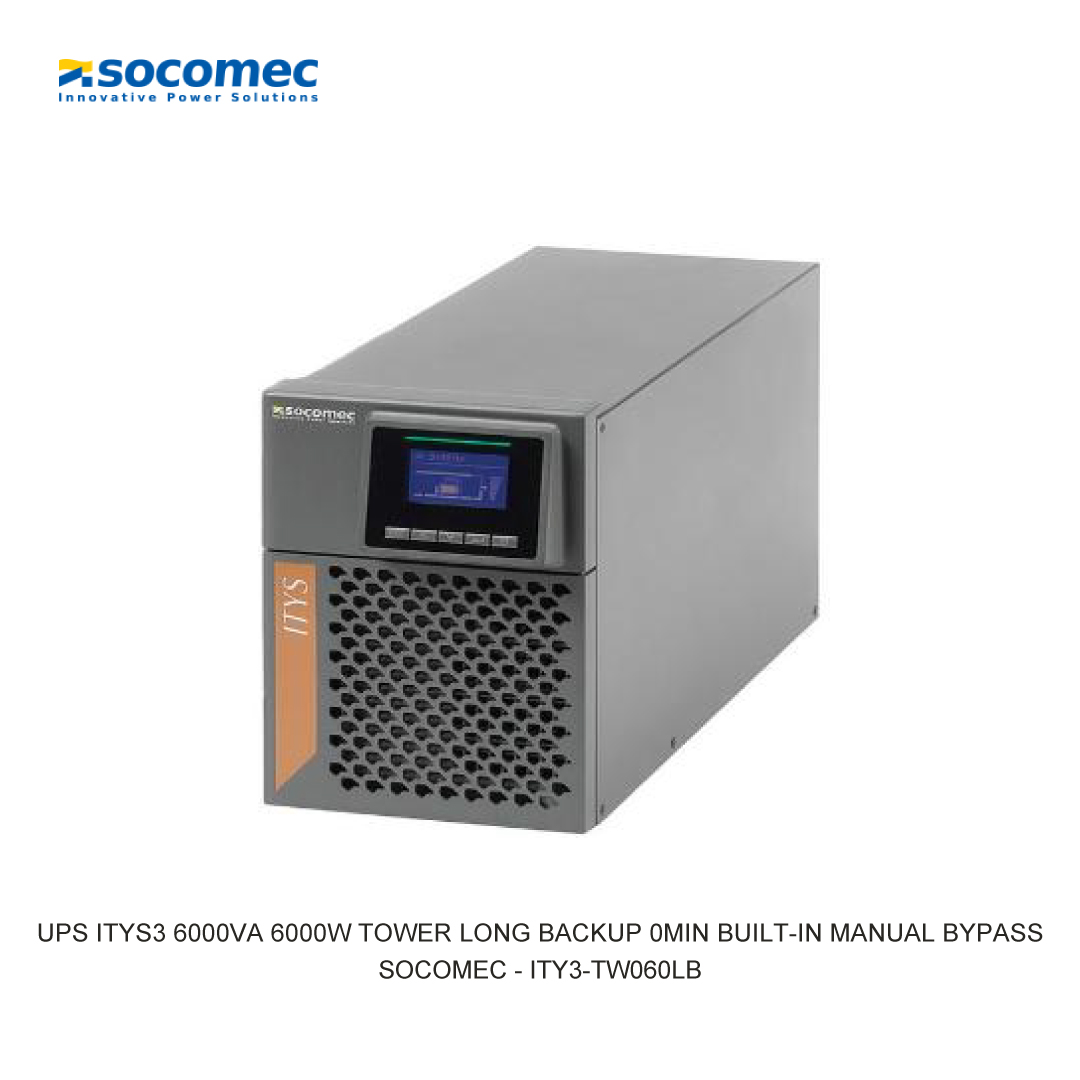 UPS ITYS3 6000VA 6000W TOWER LONG BACKUP 0MIN BUILT-IN MANUAL BYPASS