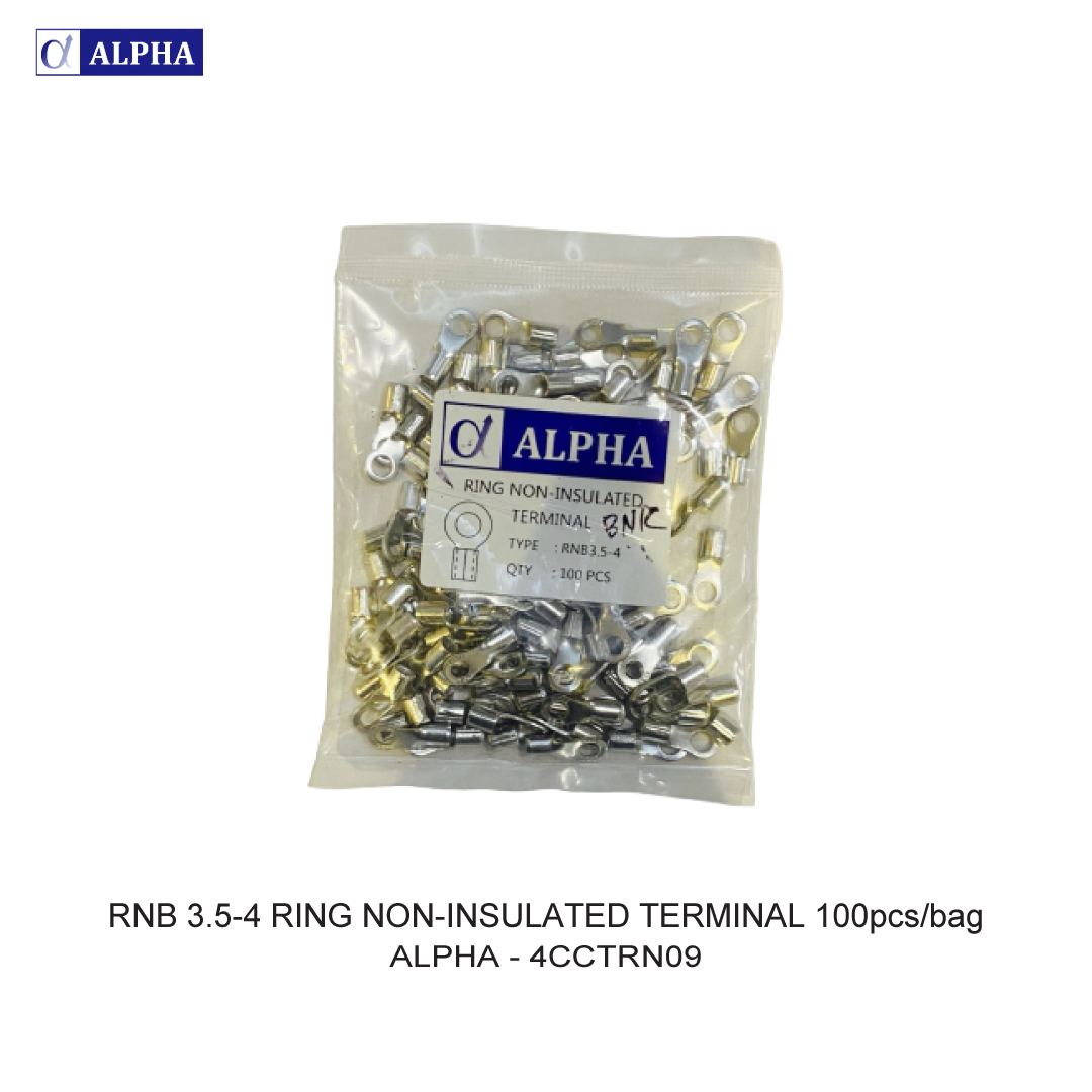 RNB 3.5-4 RING NON-INSULATED TERMINAL 100pcs/bag