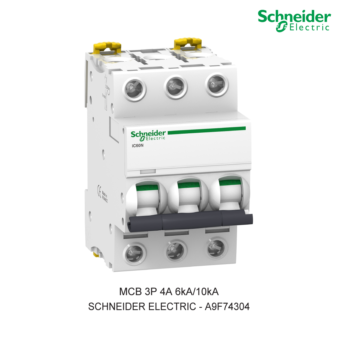 MCB 3P 4A 6kA/10kA CURVA C