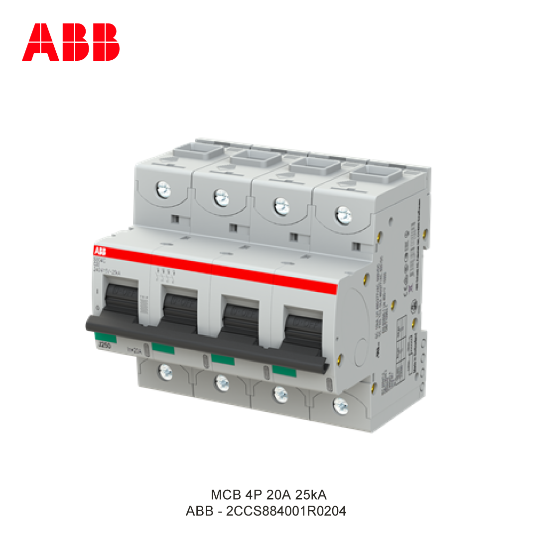 MCB 4P 20A 25kA KURVA C