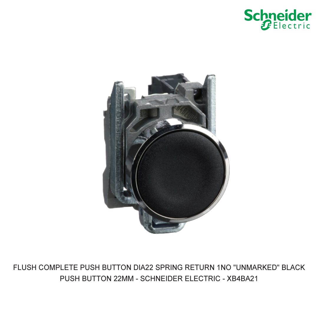 FLUSH COMPLETE PUSH BUTTON DIA22 SPRING RETURN 1NO