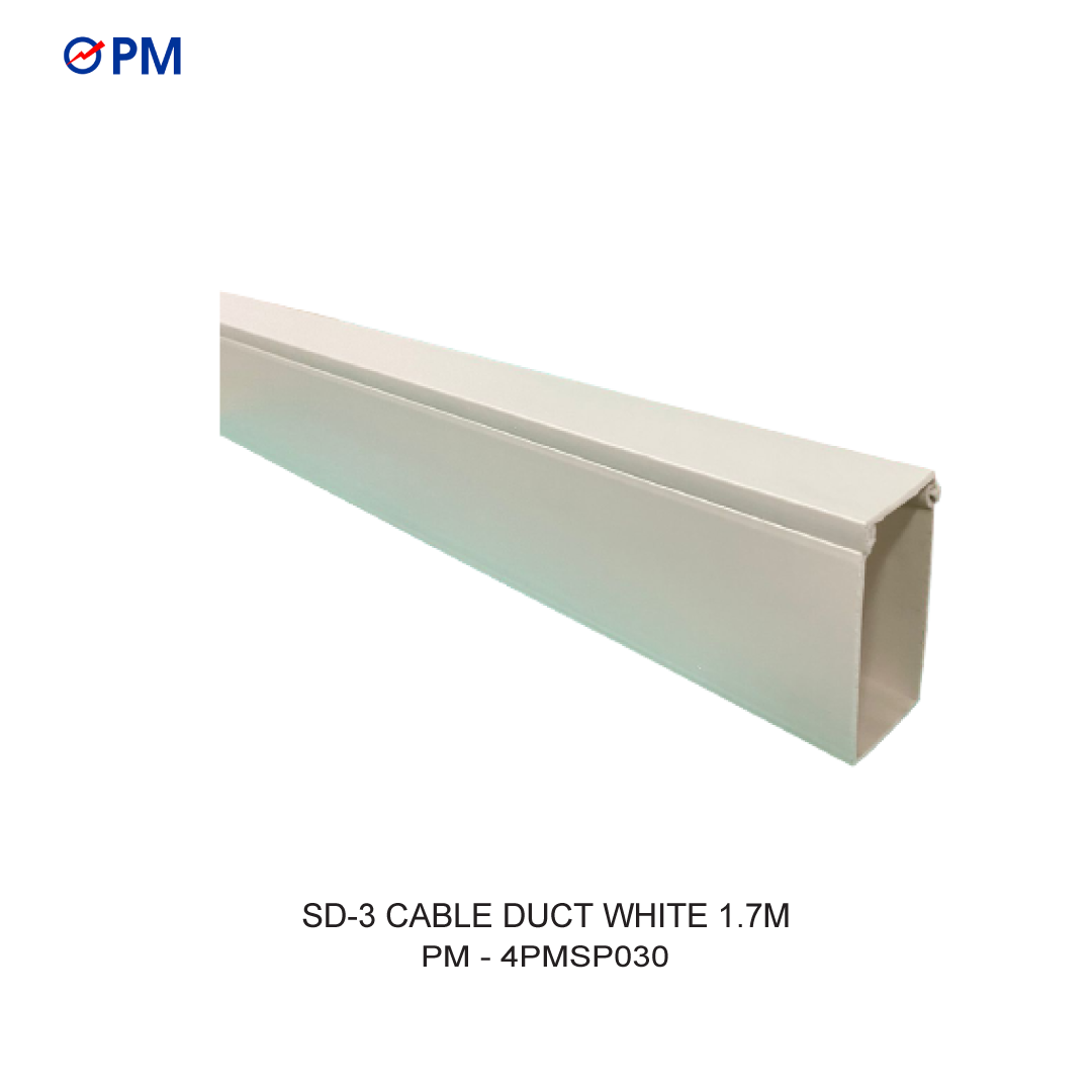 SD-3 CABLE DUCT WHITE 1.7M (Harga 1 Dus = 28 Batang)
