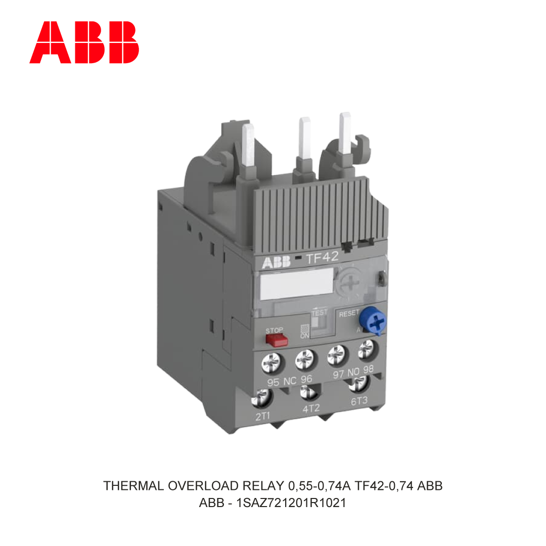 THERMAL OVERLOAD RELAY 0,55-0,74A TF42-0,74 ABB