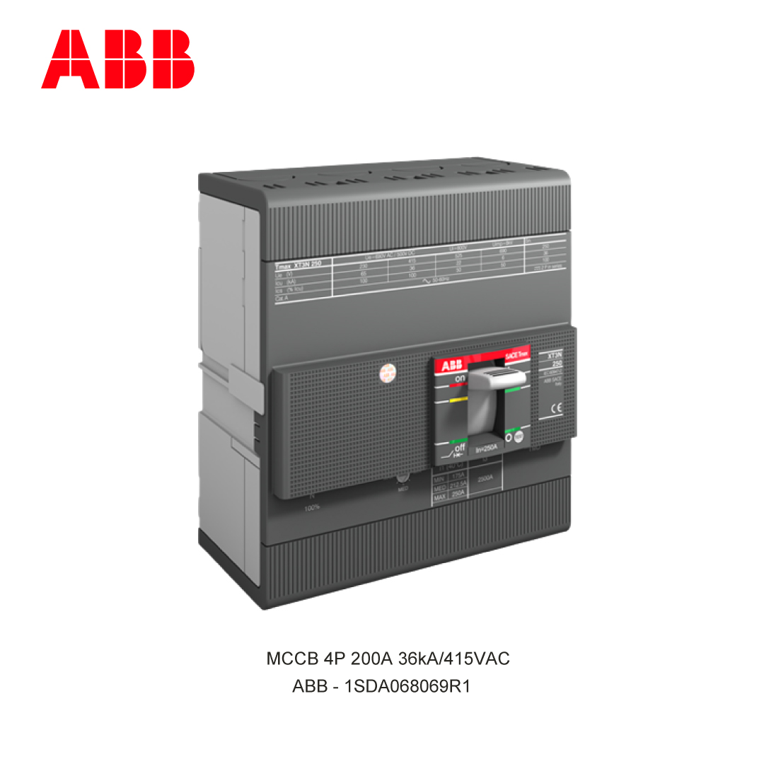 MCCB 4P 200A 36kA/415VAC